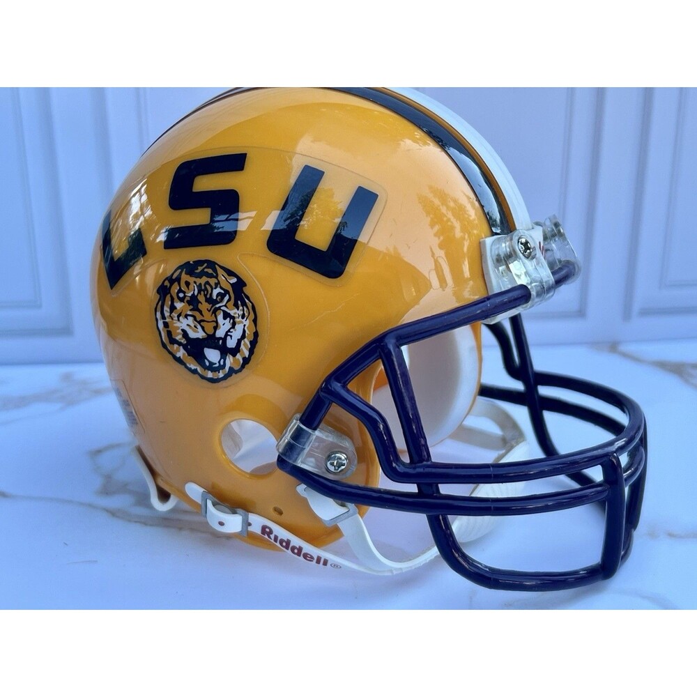 Vintage Riddell LSU Tigers Mini Football Helmet 3 5/8 NCAA College